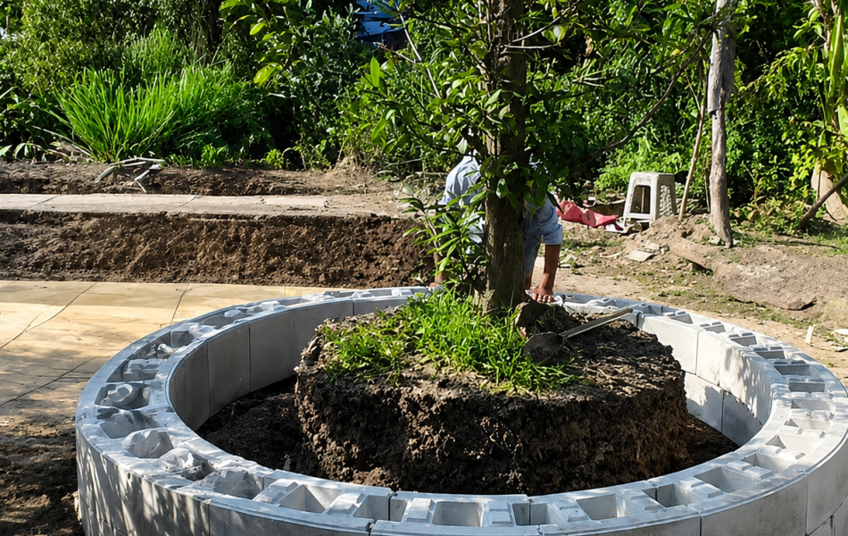 Chậu Trồng C&acirc;y Kiểng Lắp Gh&eacute;p