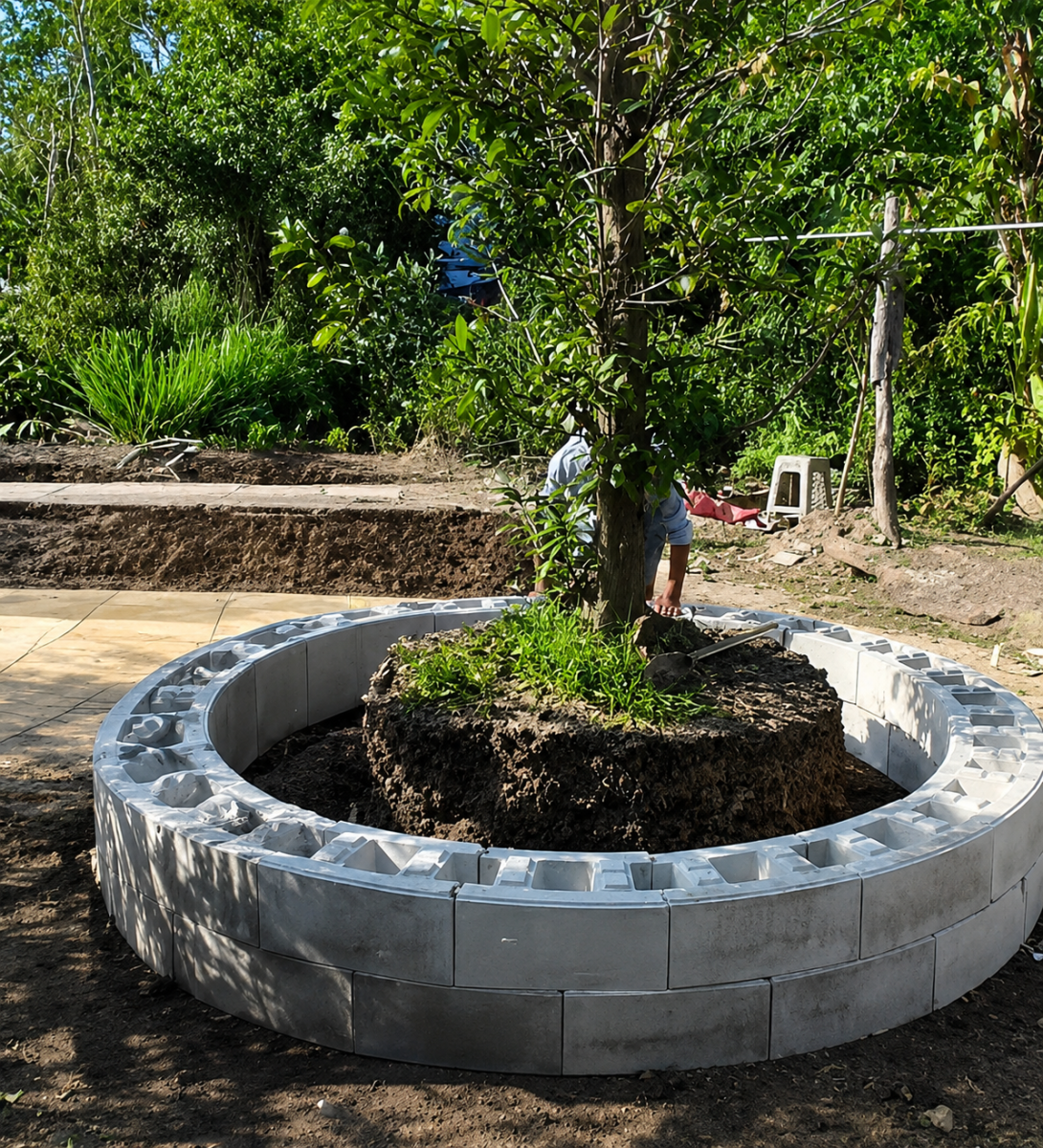 Gạch Bồn Cây Lắp Ghép Bê Tông
